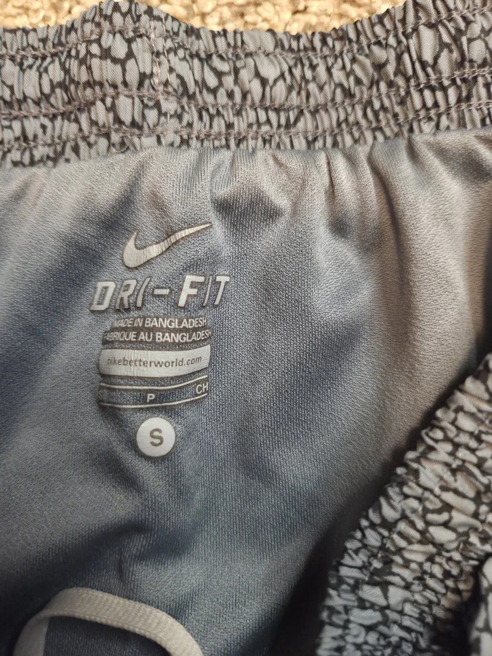 Lot of 2 Nike Dri-FIT Tempo Running Shorts Womens Small Black Neon Gray